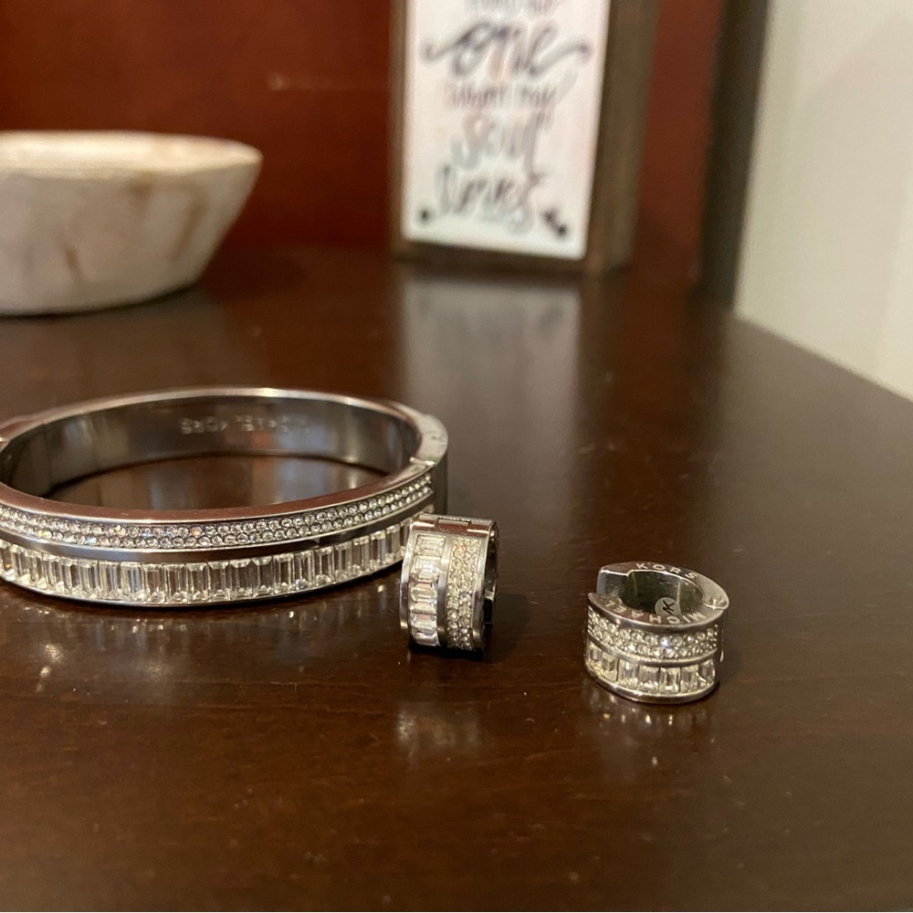 Michael Kors Cuff bracelet and earring set